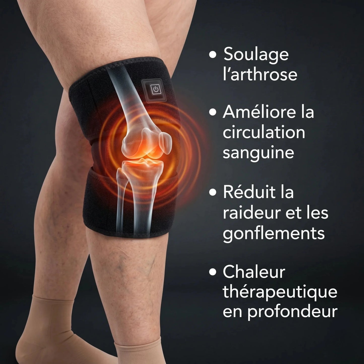 Genouillière chauffante