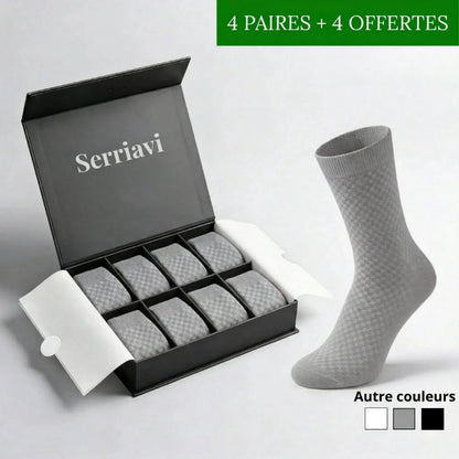 Pack x4 chaussettes en fibre de bambou