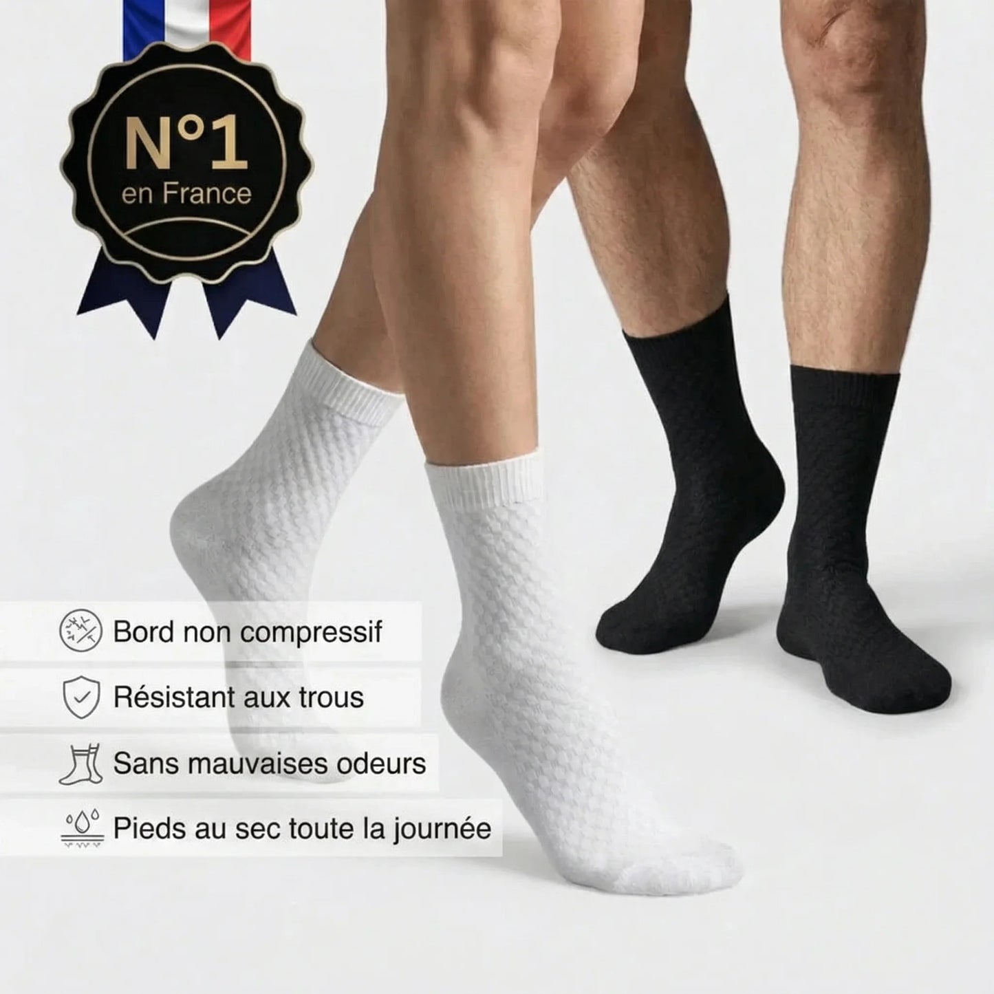 Pack x4 chaussettes en fibre de bambou