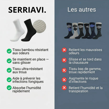 Pack x4 chaussettes en fibre de bambou